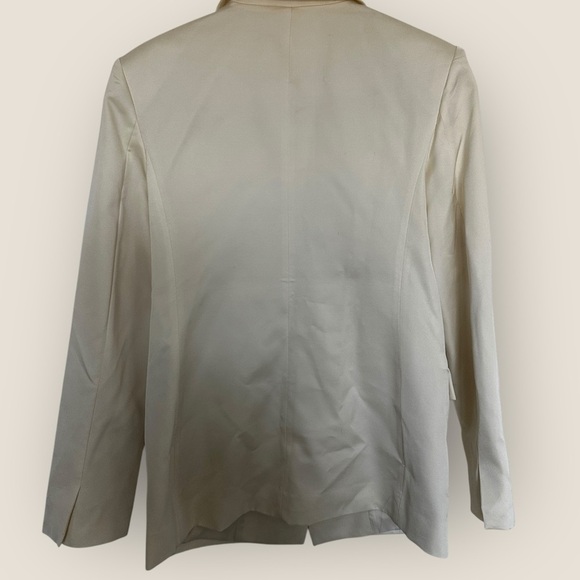 NWT & Other Stories | Relaxed Cut-Away Tailored Blazer | White | US 6 - Picture 11 of 11